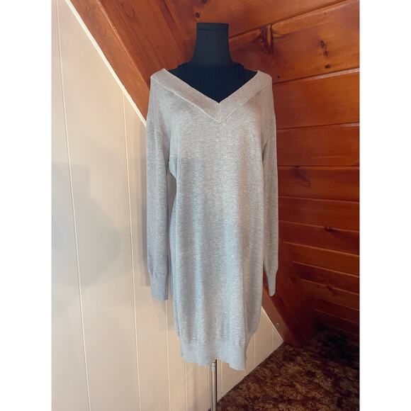 T by Alexander Wang Inner Tank Combo Grey Sweater Dress NWT sz SP - Picture 1 of 8